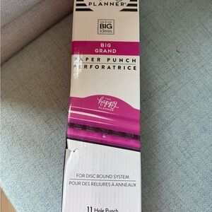 The Happy Planner 11-Hole Paper Punch in Black and White